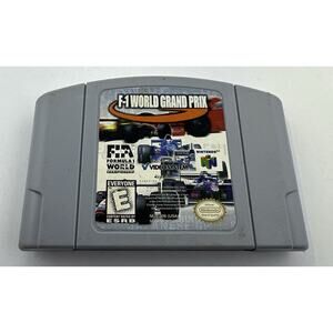 F-1 World Grand Prix Nintendo 64 Cleaned Tested Authentic N64 Retro Gaming
